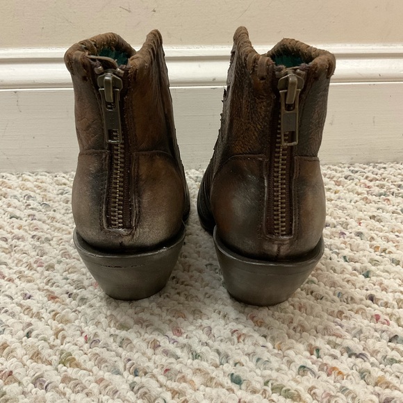 🆕 Corral brown phoenix leather cowboy ankle boots - Picture 5 of 8